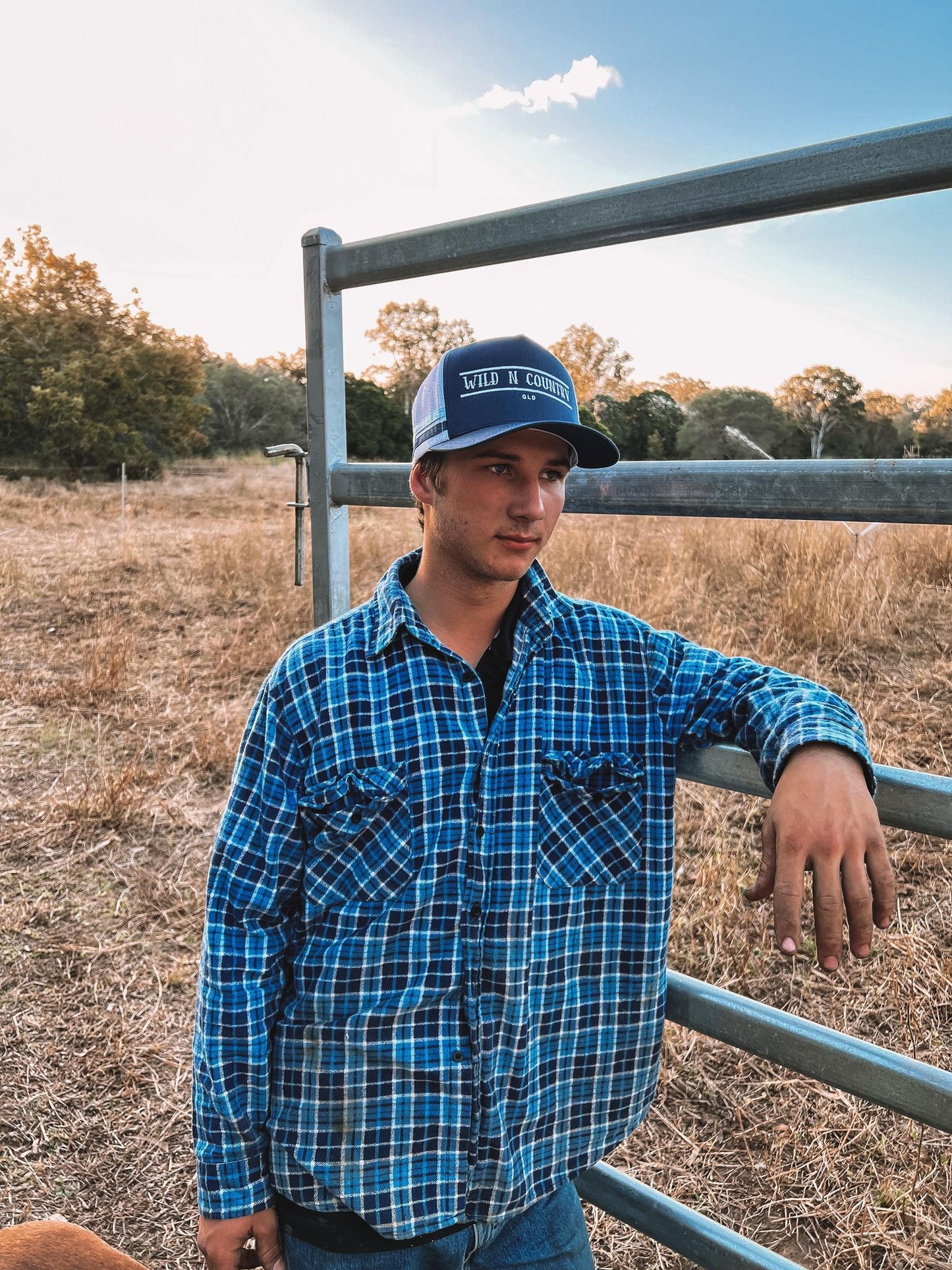 Classic QLD Trucker Cap - Navy/White