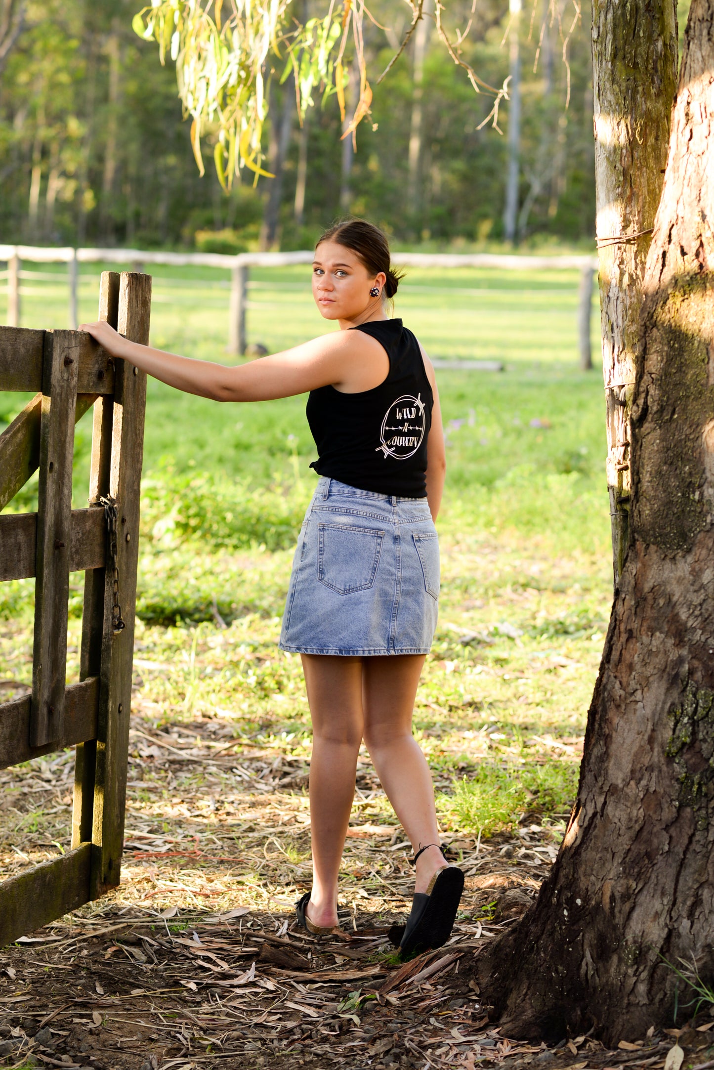 Ladies Black Tank